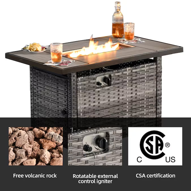 New Kenard 6 -Piece Rattan Patio Sofa Conversation Set with Gray Cushions