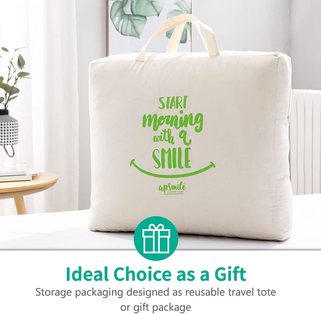 Heavyweight down Feather Fibers Comforter California King Size - Ultra-Soft Luxury High Fill-Power Hotel-Style Thicker Winter Duvet Insert for Colder Weather/Sleeper (104X96, White)