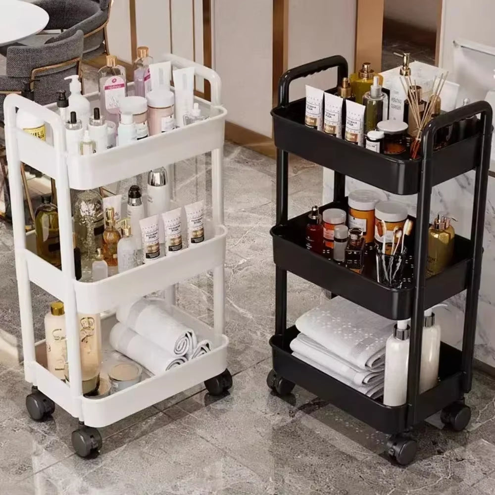 Kitchen Organizers and Storage Rack Mobile Trolley Organizer Gap Storage Rack Rolling Cart Bookshelf for Bedroom Bathroom