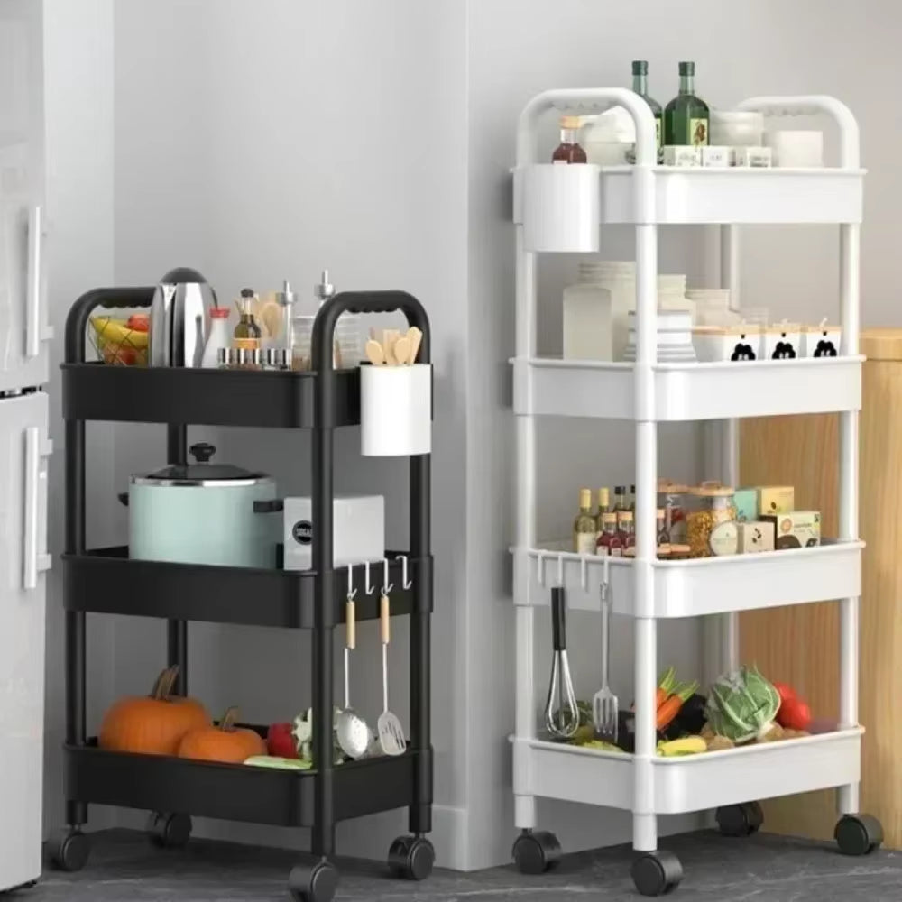 Kitchen Organizers and Storage Rack Mobile Trolley Organizer Gap Storage Rack Rolling Cart Bookshelf for Bedroom Bathroom