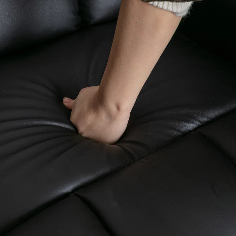 34" Wide Modern Faux Leather Soft Backrest Manual Release Recliner Chair with Massage & Storage & Cup Holder Set of 2