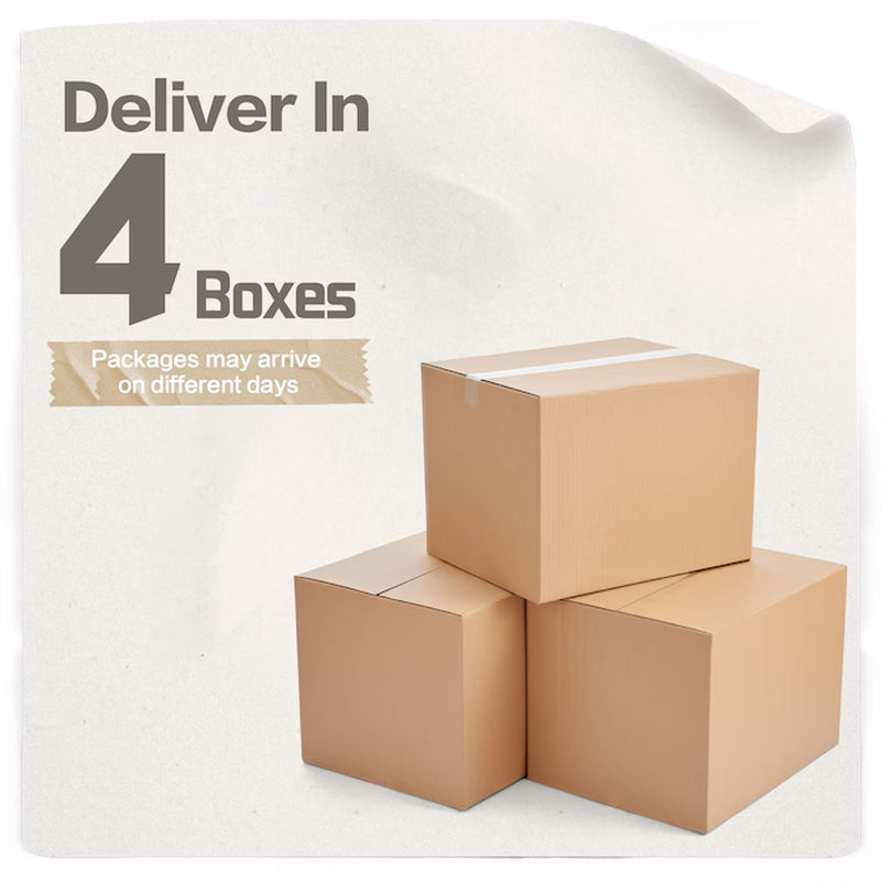 6 -Piece Wicker Patio Sofa Conversation Set with Orange Cushions