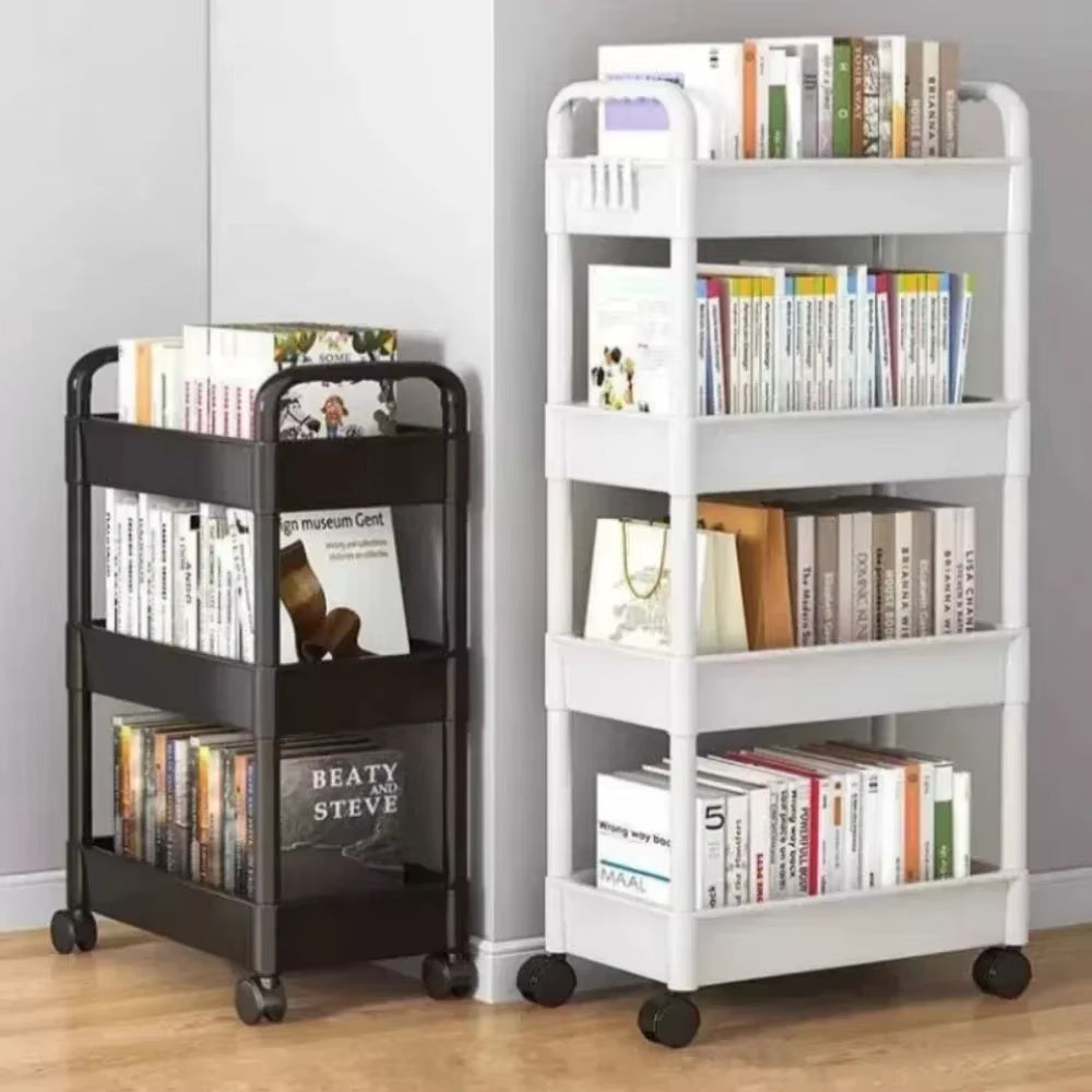 Kitchen Organizers and Storage Rack Mobile Trolley Organizer Gap Storage Rack Rolling Cart Bookshelf for Bedroom Bathroom